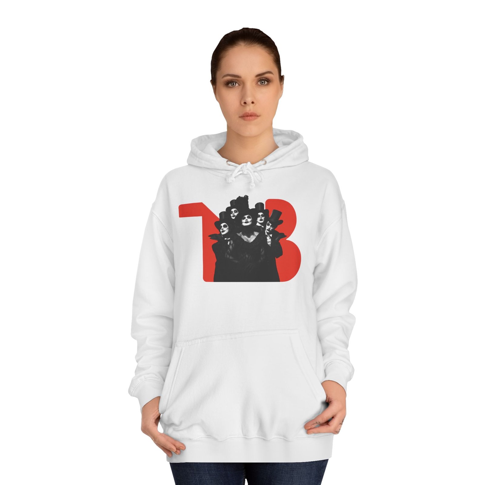 Unisex College Hoodie with Kangaroo Pocket - Image 4