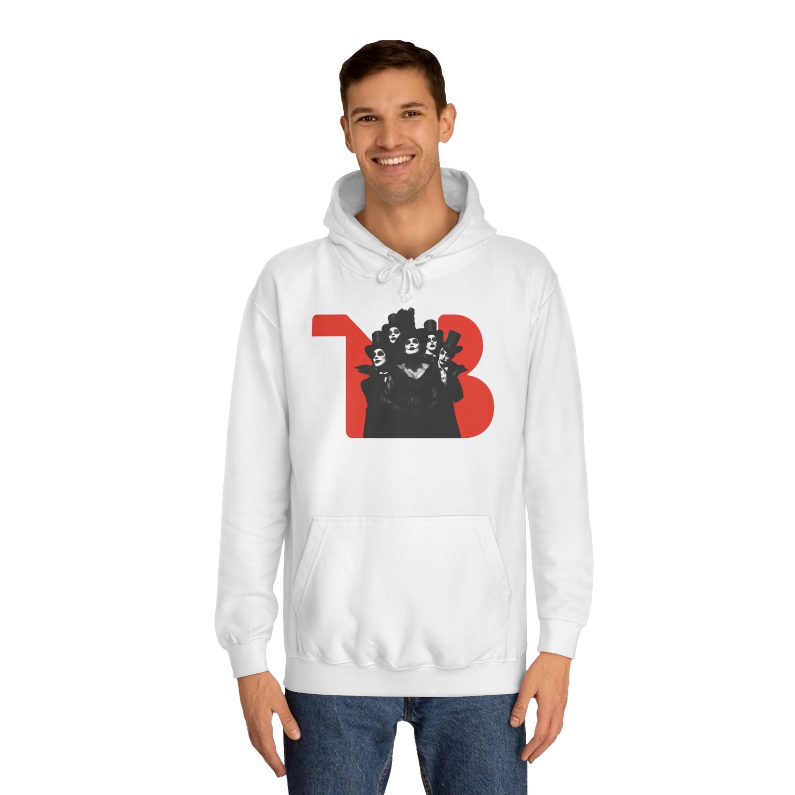 Unisex College Hoodie with Kangaroo Pocket - Image 3