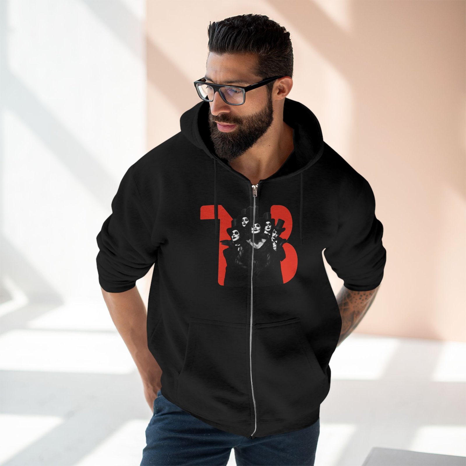 TNB Unisex Cozy Zip Hoodie (FALL/WINTER EXCLUSIVE) - Image 5