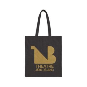 Cotton Canvas Tote Bag with Yellow-Green Logo