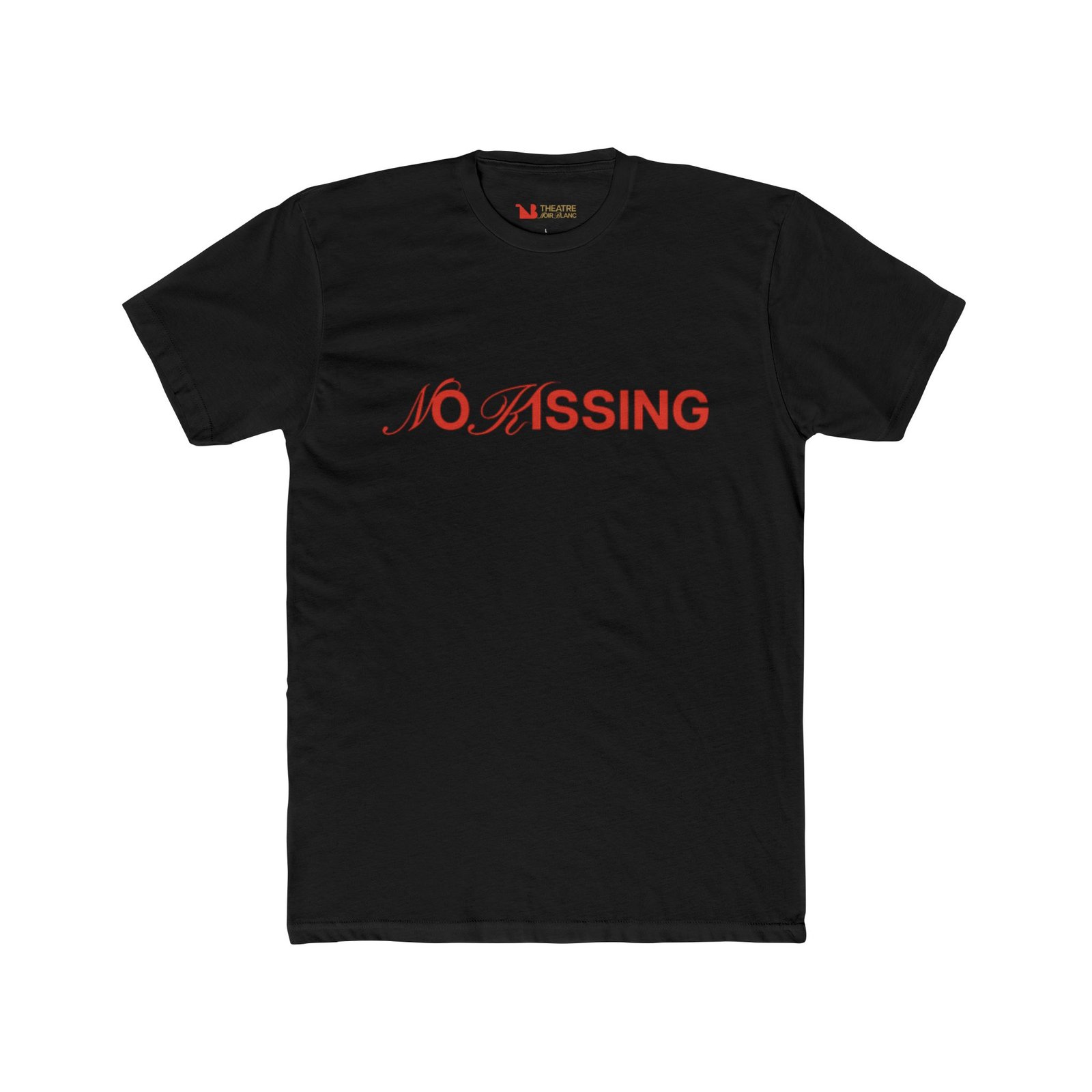 " No Kissing" Unisex Cotton Crew Tee - Image 5