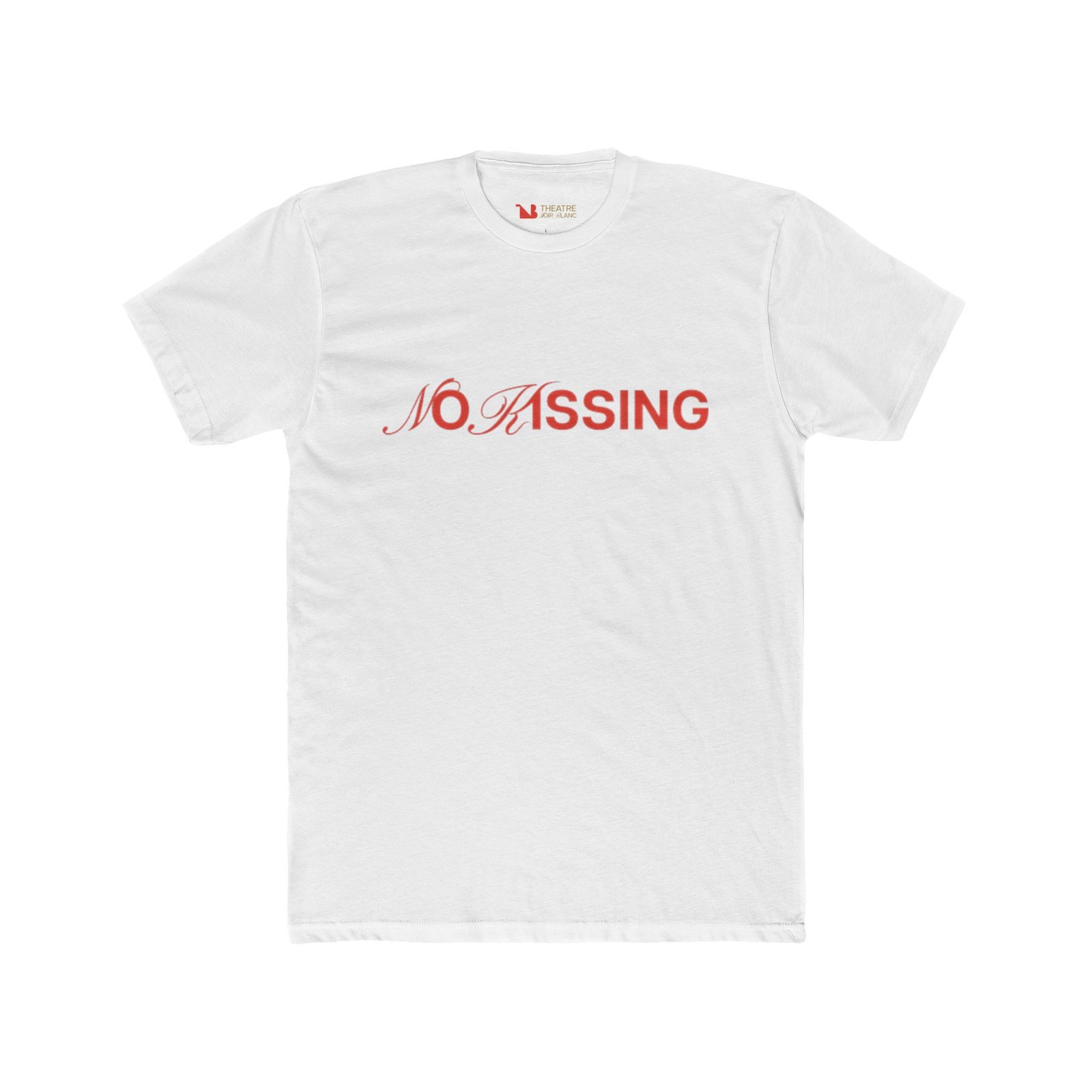 " No Kissing" Unisex Cotton Crew Tee - Image 3