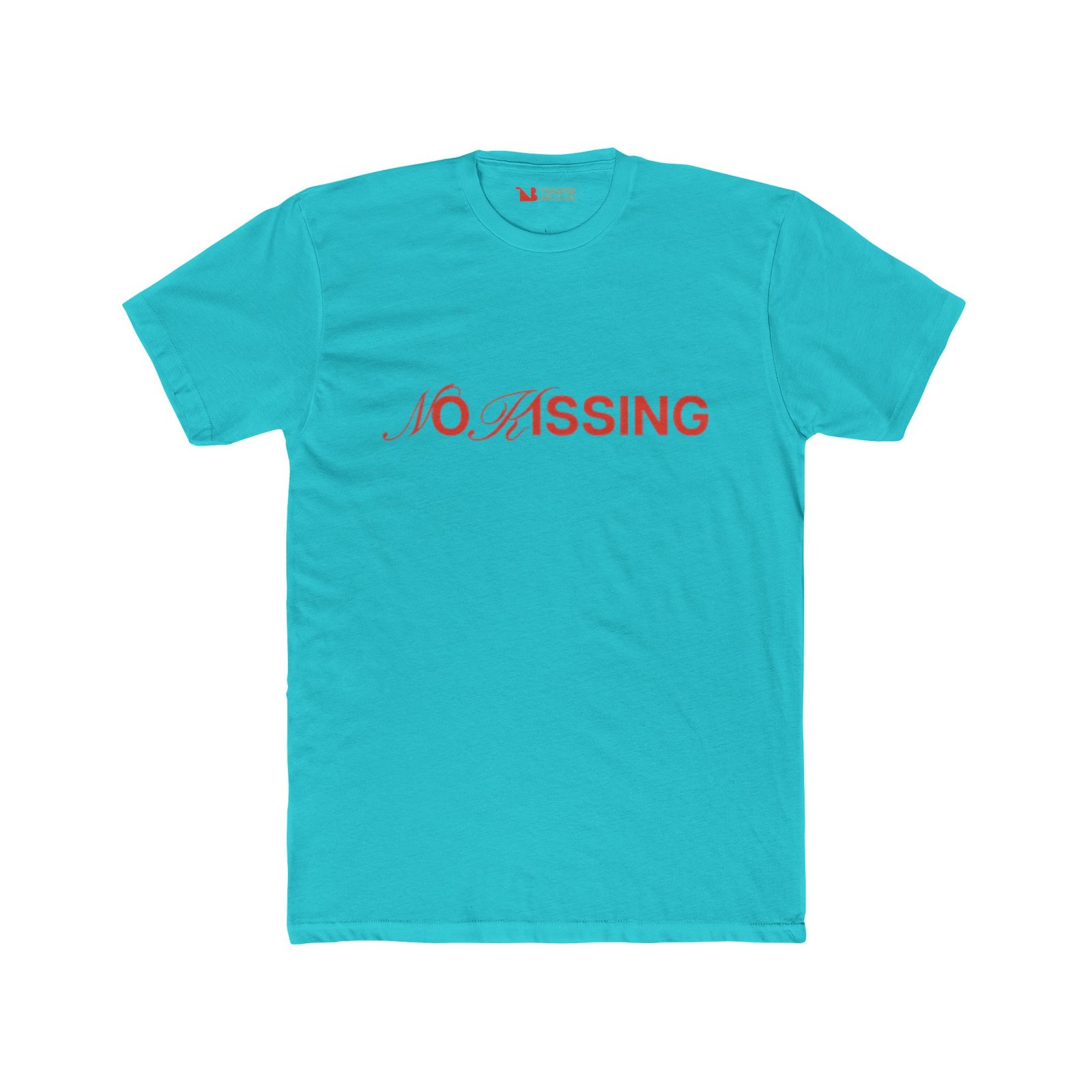 " No Kissing" Unisex Cotton Crew Tee - Image 9