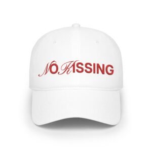 “No Kissing” Embroidered Baseball Cap