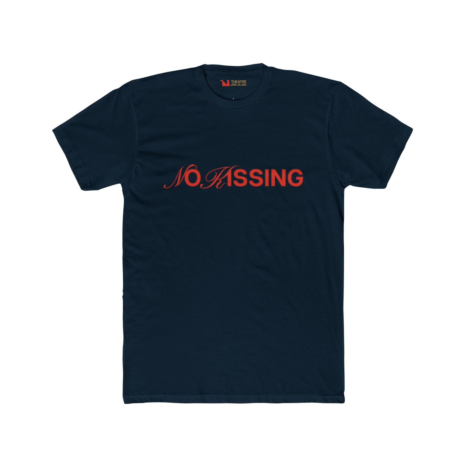 " No Kissing" Unisex Cotton Crew Tee - Image 3