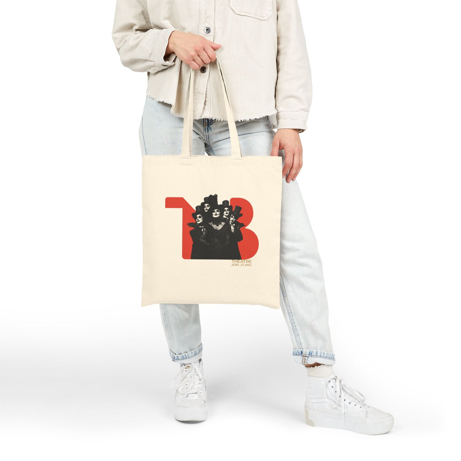 THEATRE NOIR BLANC PRESENTS Cotton Canvas Tote Bag - Image 8