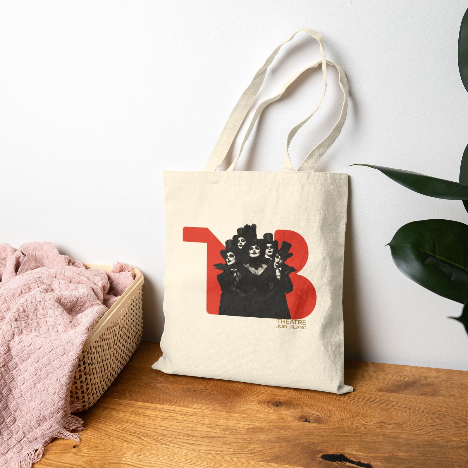 THEATRE NOIR BLANC PRESENTS Cotton Canvas Tote Bag - Image 3