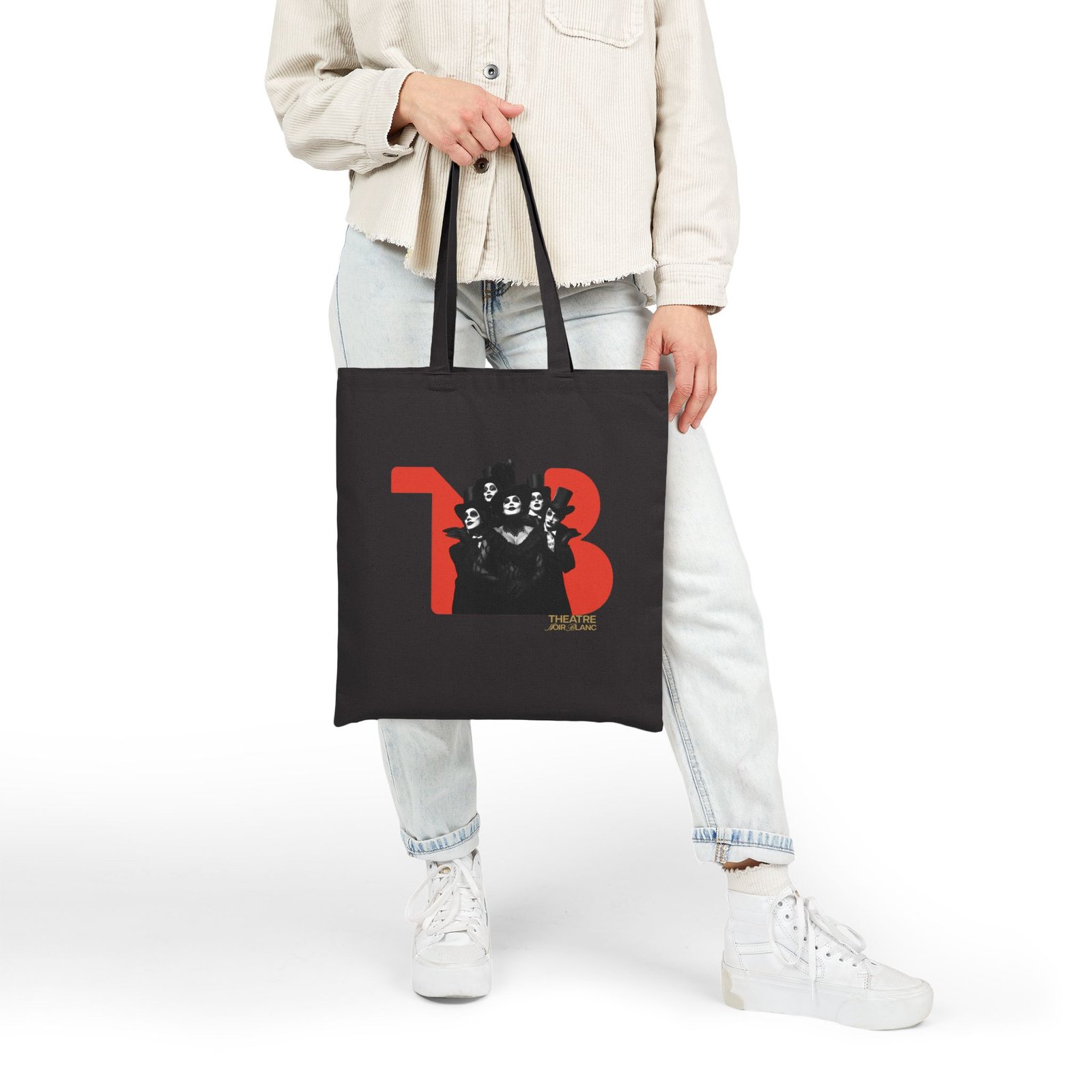 THEATRE NOIR BLANC PRESENTS Cotton Canvas Tote Bag - Image 6