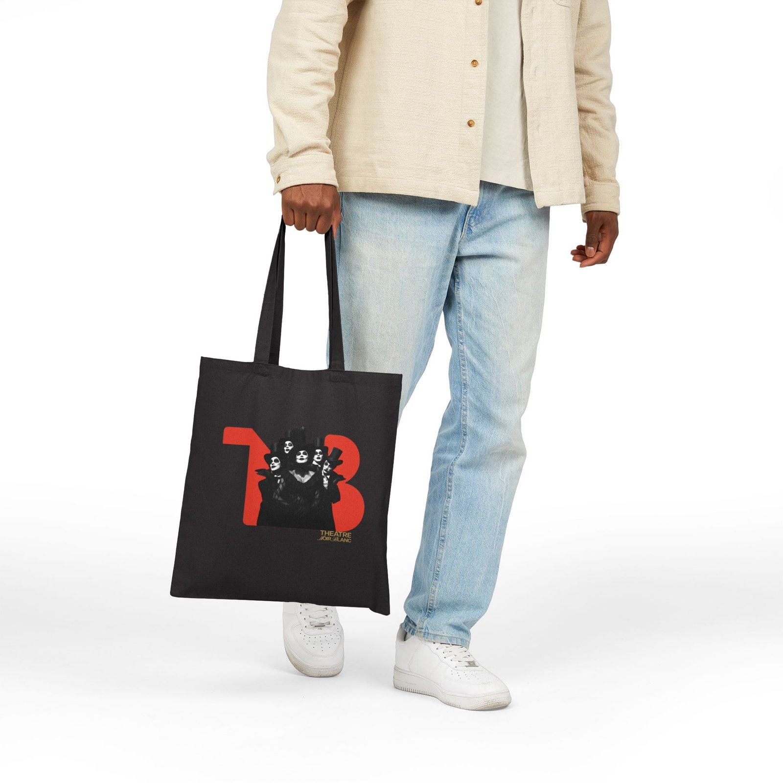 THEATRE NOIR BLANC PRESENTS Cotton Canvas Tote Bag - Image 5